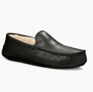 NIB UGG Men's Ascot Leather Slipper, Size 18